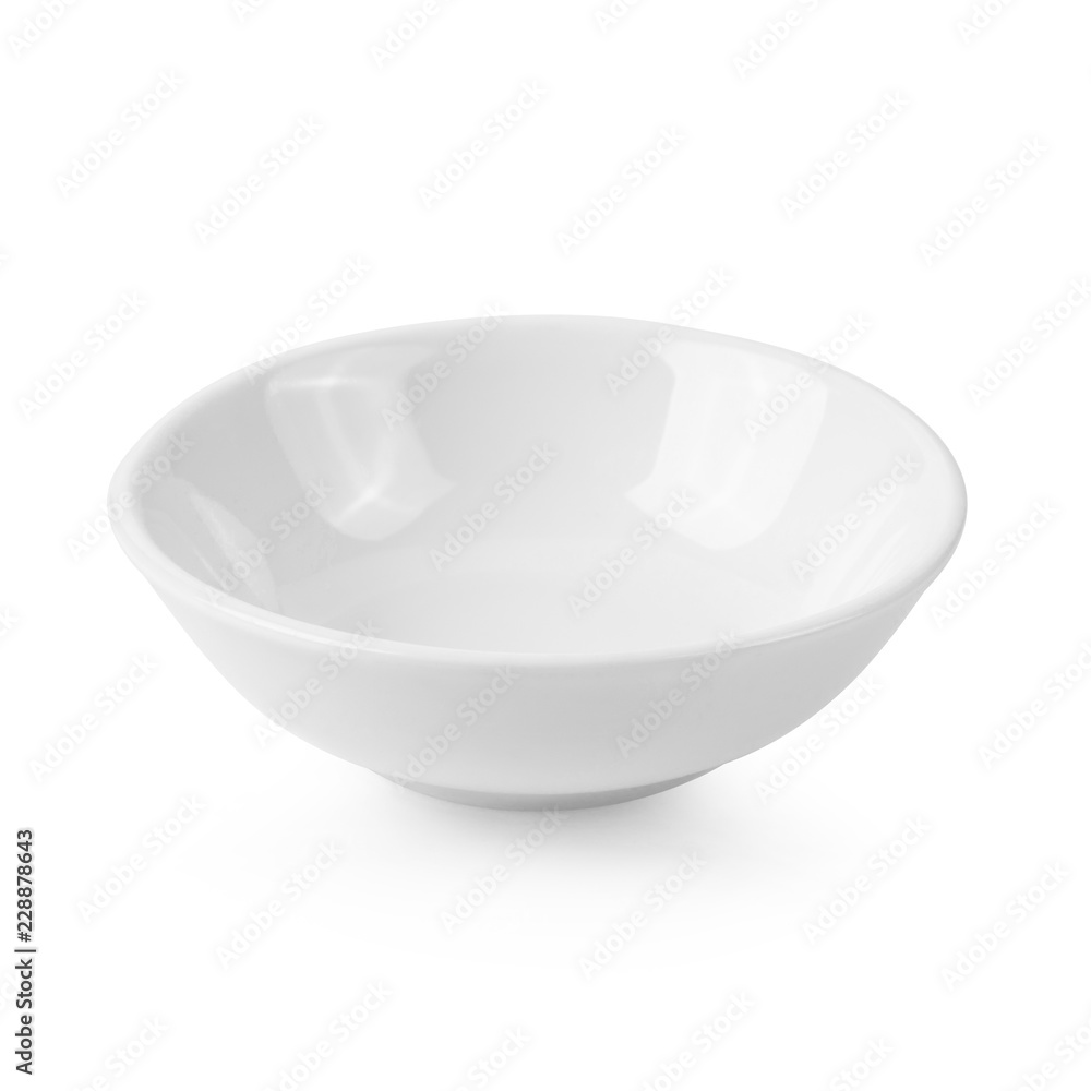White Ceramic Bowl isolated on white background White Ceramic Bowl isolated on white background