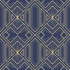 Papier peint photo Art deco patrons Motif art déco abstrait géométrique  © lumyaisweet
