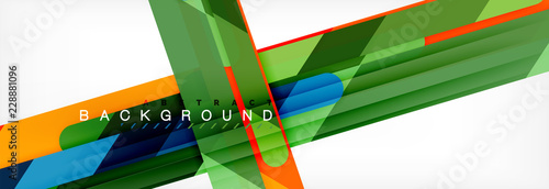 Abstract colorful lines, modern geometric background design