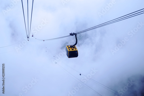 cable car going to the clouds