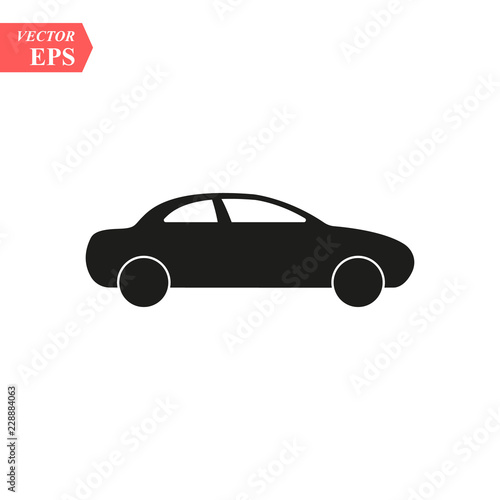 Car. monochrome icon on white background. eps 10