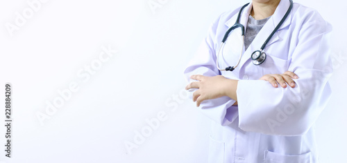 Midsection Of Doctor With Stethoscope