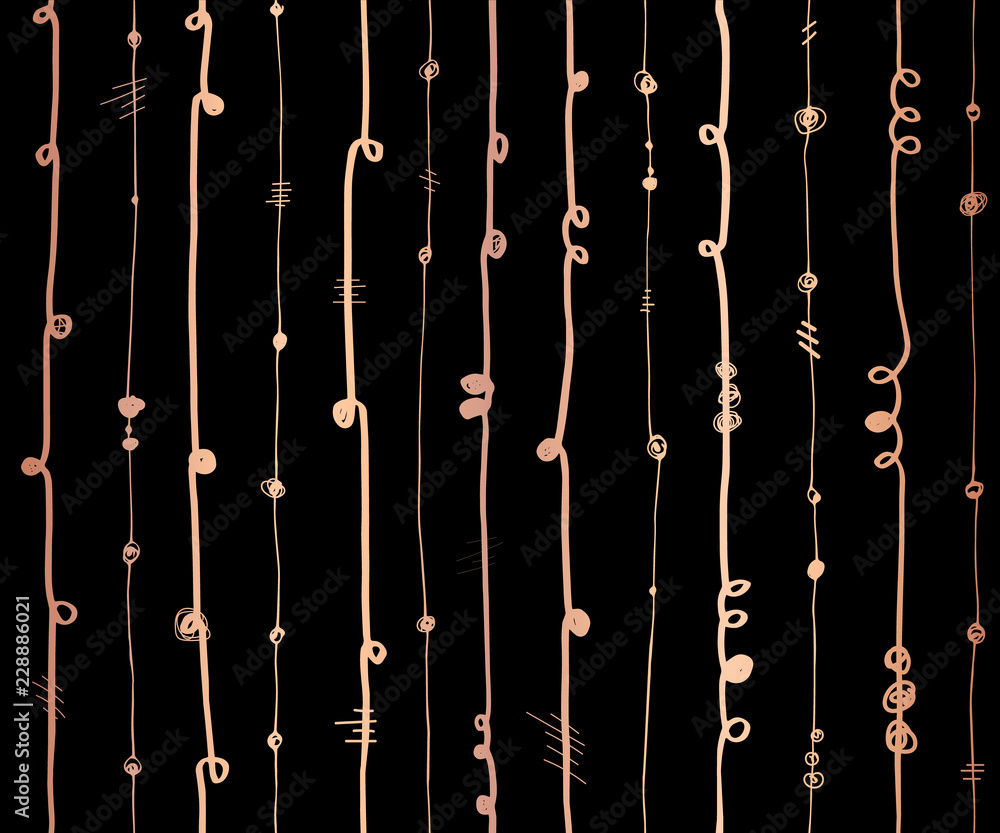 Black with rose store gold stripes