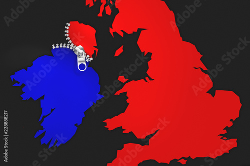 Illustration idea for Ireland being Brexit’s undoing.