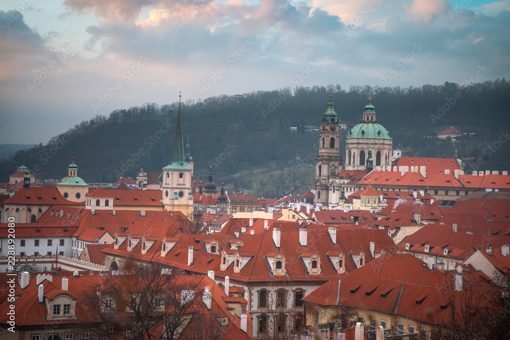 beautiful old streets of Prague. beautiful old streets of Prague.