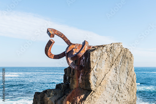 San Sebastian, sculptures Peine del Viento photo