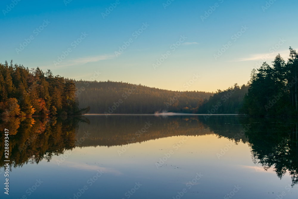 A Serene Fall Day At Pass Lake