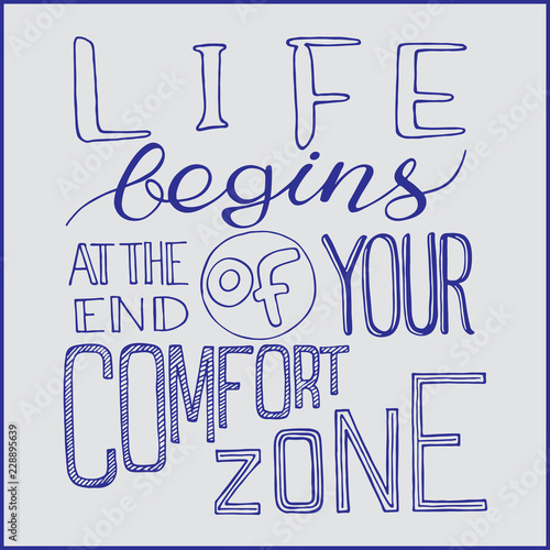 Calligraphy Inspirational quote. Motivation for life and happiness
