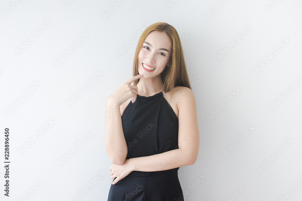 Attractive beauty Asian woman smile Attractive beauty Asian woman smile