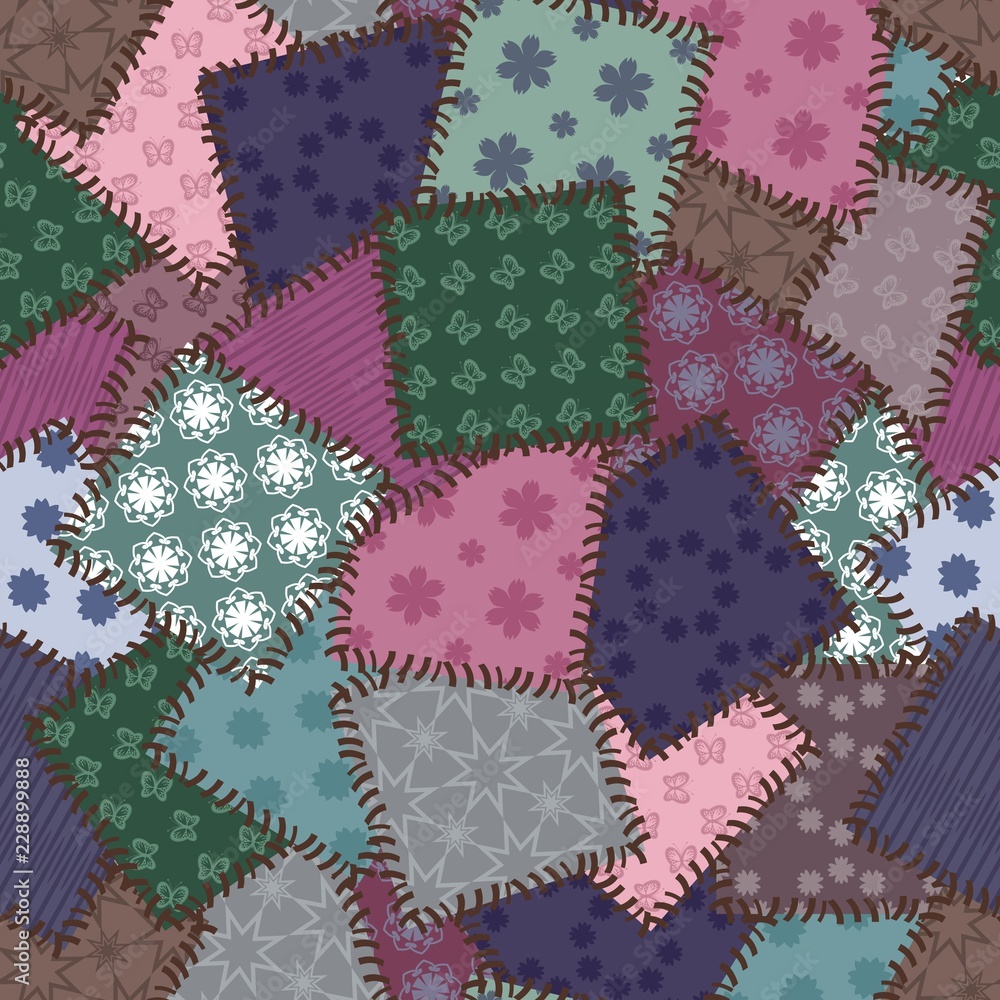 patchwork background with different patterns patchwork background with different patterns