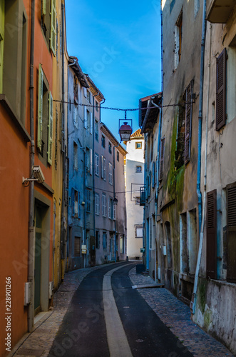 Colourful French town street