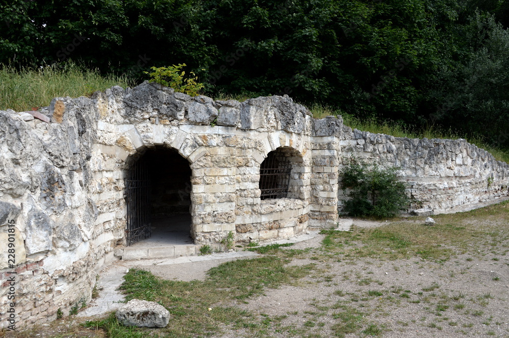 Grotto in the estate Blachernae-Kuzminki. Natural historical park 