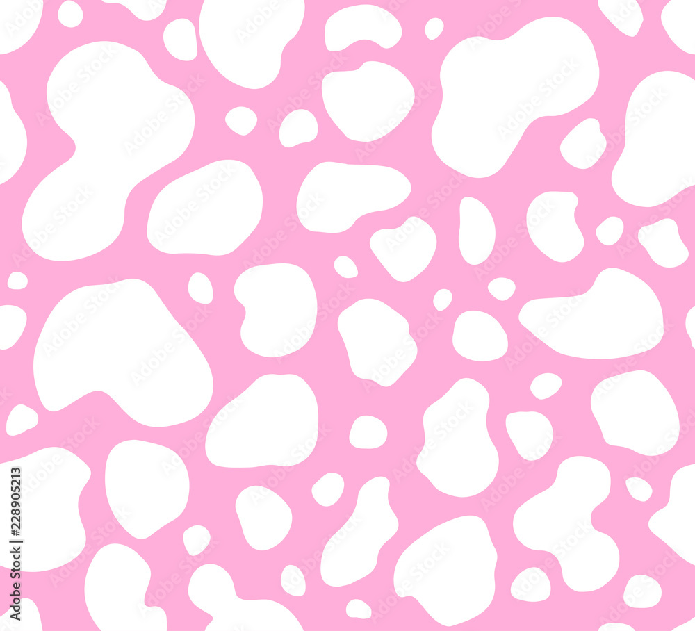 cow gentle texture pattern repeated seamless pink and white lactic chocolate animal jungle print spot skin fur milk day
