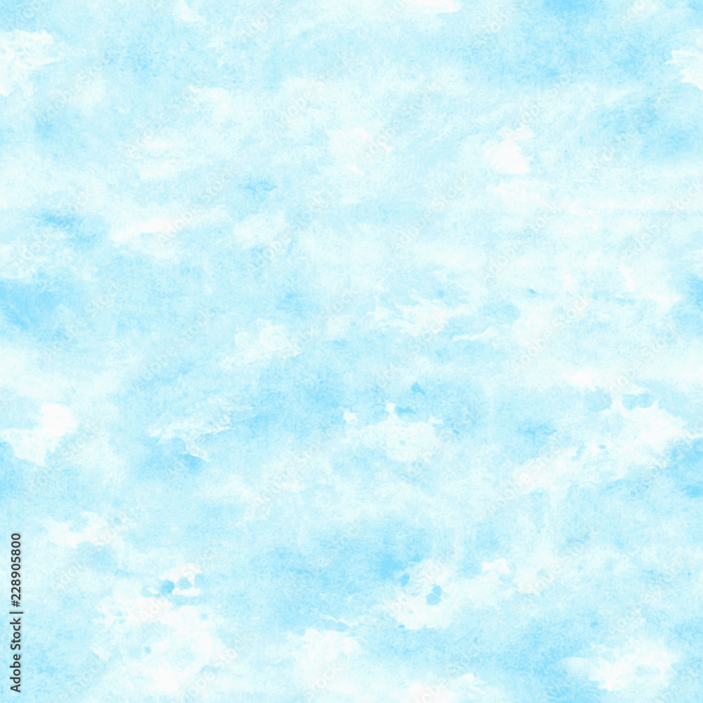 Vector blue watercolor background. Abstract grunge texture