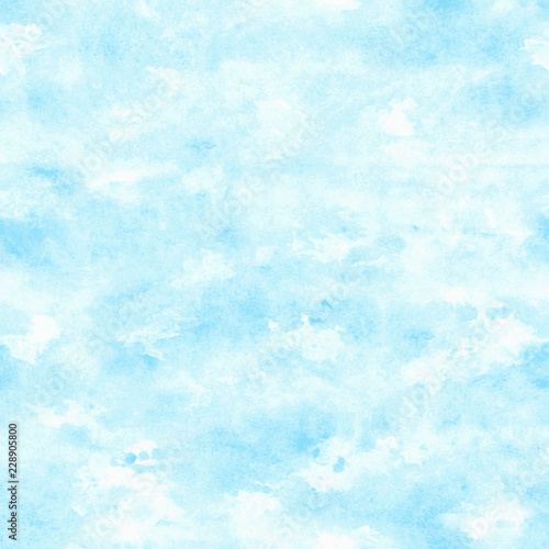 Vector blue watercolor background. Abstract grunge texture