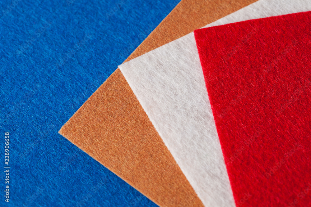 Fototapeta premium Felt swatches for craft ideas