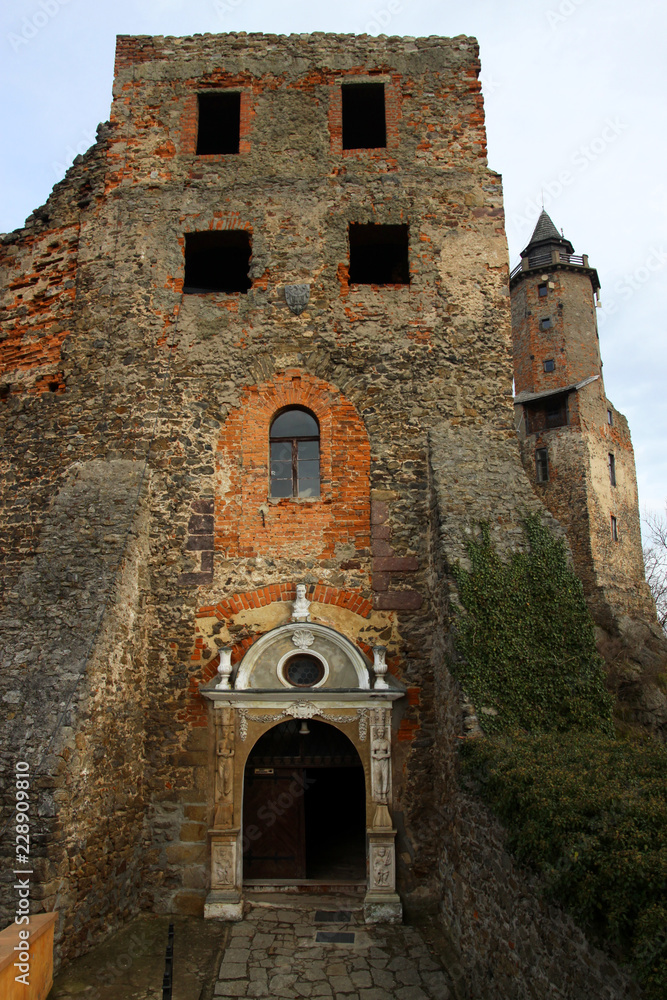 Grodno Castle in Sudetes Mountains, Lower Silesian Voivodeship, Poland