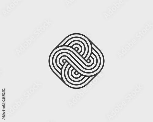 Vector geometric icon. Logo for your design.