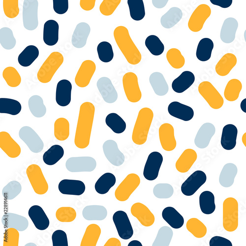 Abstract handmade seamless pattern background. Childish handcrafted wallpaper for design card, baby nappy, diaper, scrapbook, holiday wrapping paper, textile, bag print, t shirt etc.