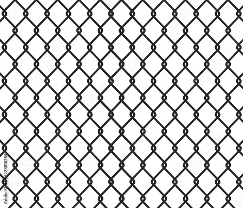 Fence black background - vector