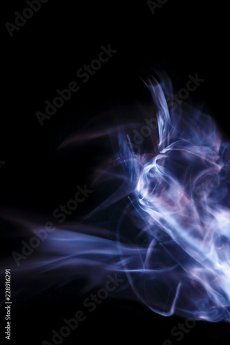Abstract blue flame technology background