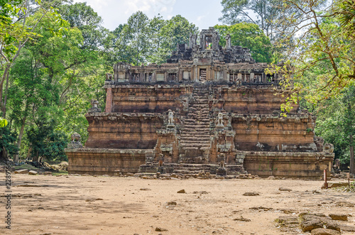 Phimeanakas, a Hindu temple  inside the walled enclosure of the Royal Palace of Angkor Thom, Cambodia