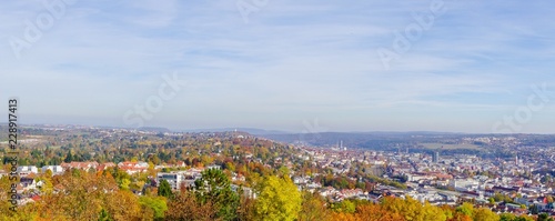Panorama Pforzheim im Herbst