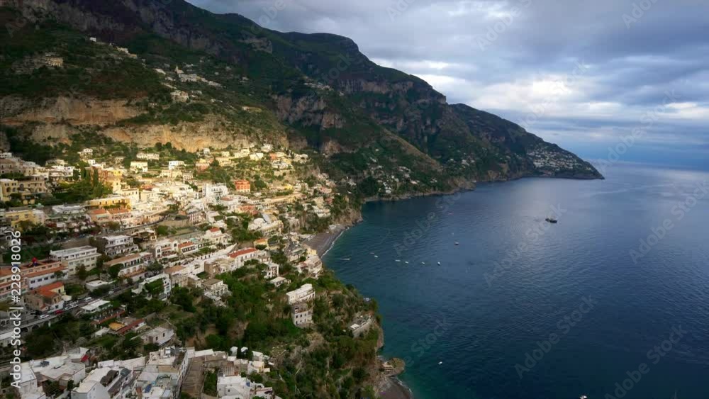 Amalfi coast cityscape along the mediterranean sea in Italy Amalfi coast cityscape along the mediterranean sea in Italy