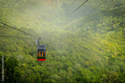 Cable car cabin on Mount Isabel de Torres, Puerto Plata, Dominican Republic. photo