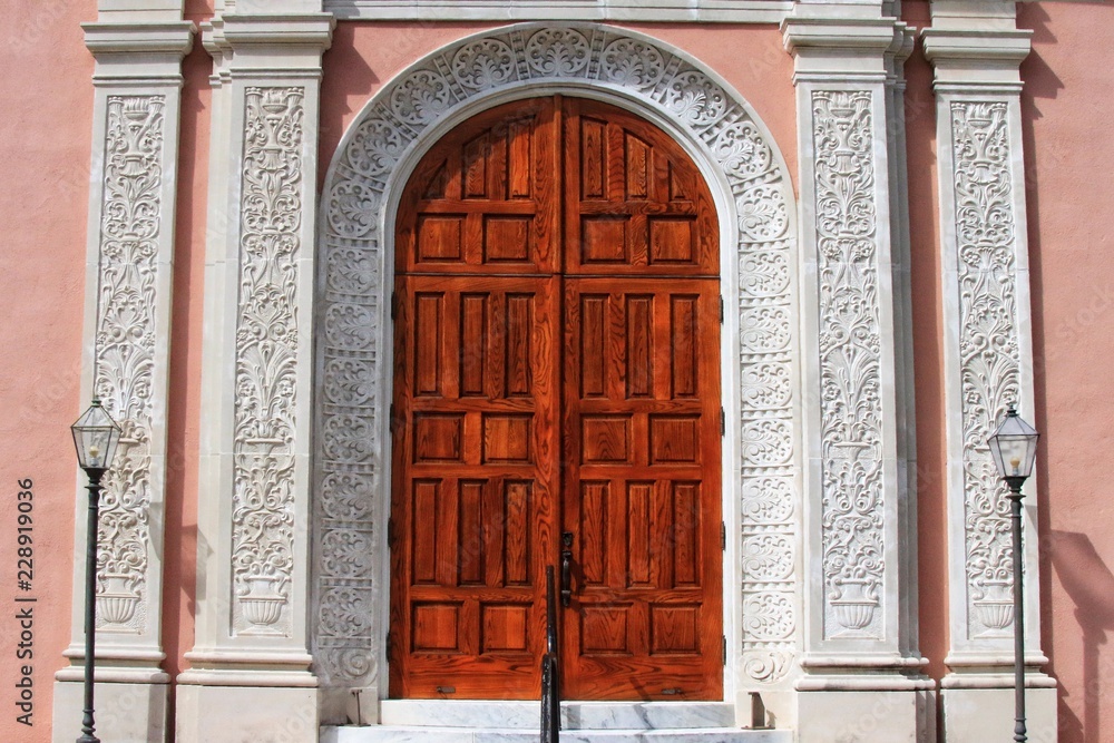 Arch Wooden door