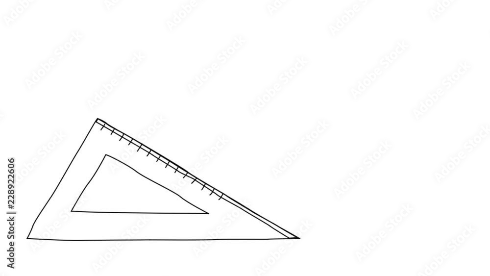 Engineering Triangle Drafting Animated sketch vector drawing doodle drafting drawing engineering ...