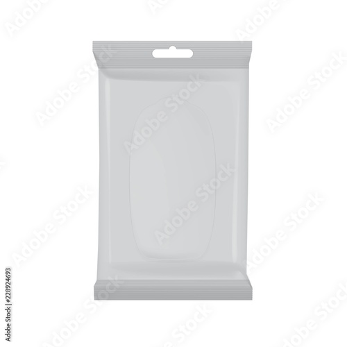 Wet wipes layout, with opening window transparent 