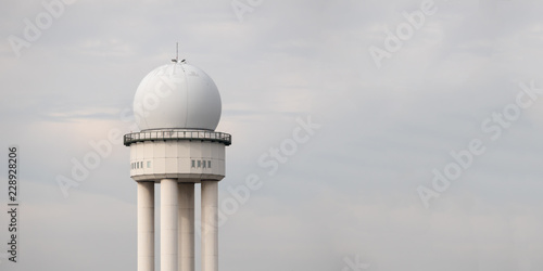RRP 117 Radar Tower In Public City Park Tempelhofer Feld, Former Tempelhof Airport In Berlin, Germany