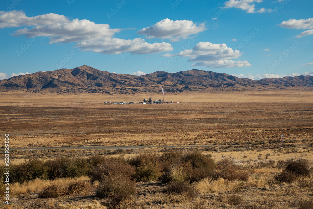 Manufacturing plant in the middle of no where desert Manufacturing plant in the middle of no where desert
