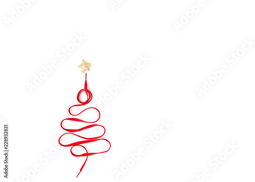 christmas tree made from rope