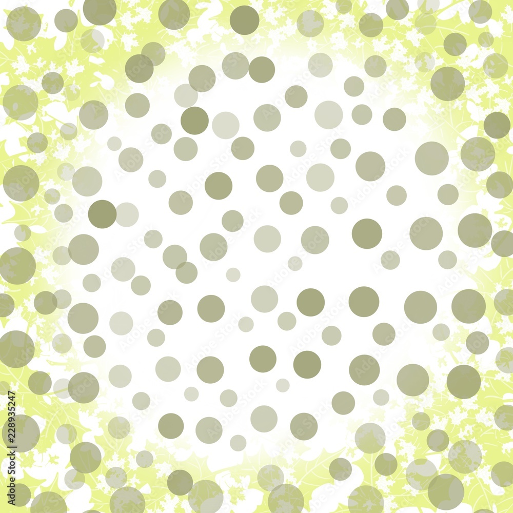 Abstract grey dot and leaf background pattern Abstract grey dot and leaf background pattern