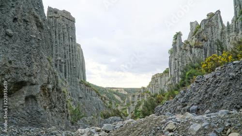 Magnificent Putangirua Pinnacles close to Palliser bay, North Island, New Zealand