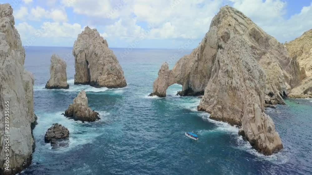 Aerial Forward Descending: Cabo's Famous Arch