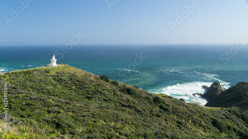 Beautiful Cape Reinga lighthouse in the northern most point of New Zealand © Michaela
