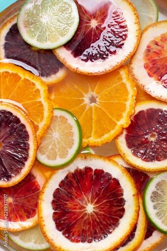 Bright and Natural Still Life of Citrus Slices