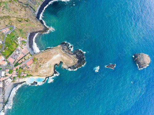 Coast in Porto da Cruz, Madeira, Portugal