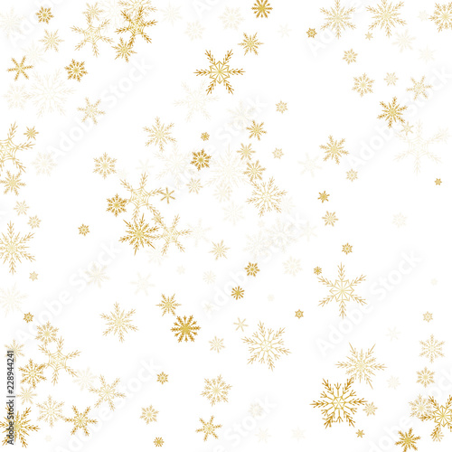 Wallpaper Mural Gold Snow Falling on Black Background.  Torontodigital.ca