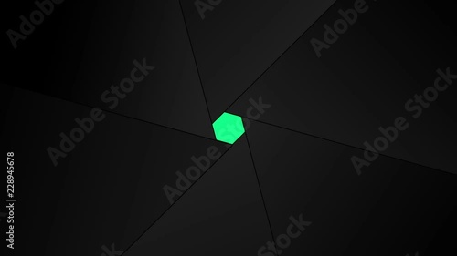 カメラの絞り・シャッター６枚羽根、グリーン合成用