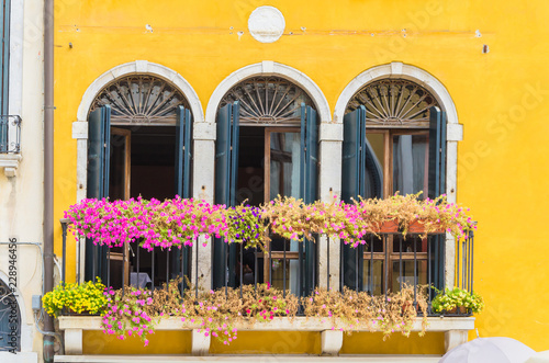 The best windows in the beautiful city of Venice photo