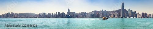 Hong Kong skyline. Panorama