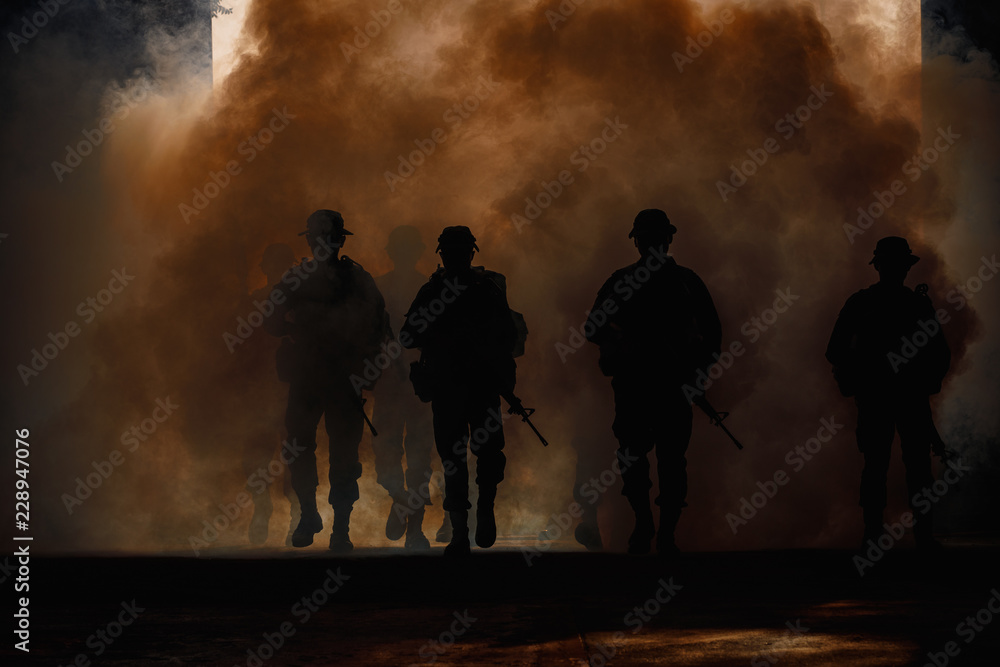 soldiers walkers carry weapon of fire soldiers walkers carry weapon of fire