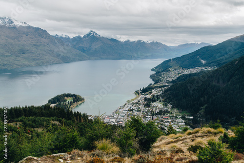 New Zealand, Otago, Queenstown, Queenstown hill, Lake Wakatipu,