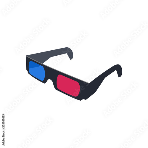 3d glasses logo icon design template vector isolated