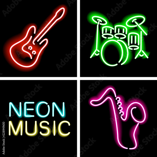 neon light instrument musical
