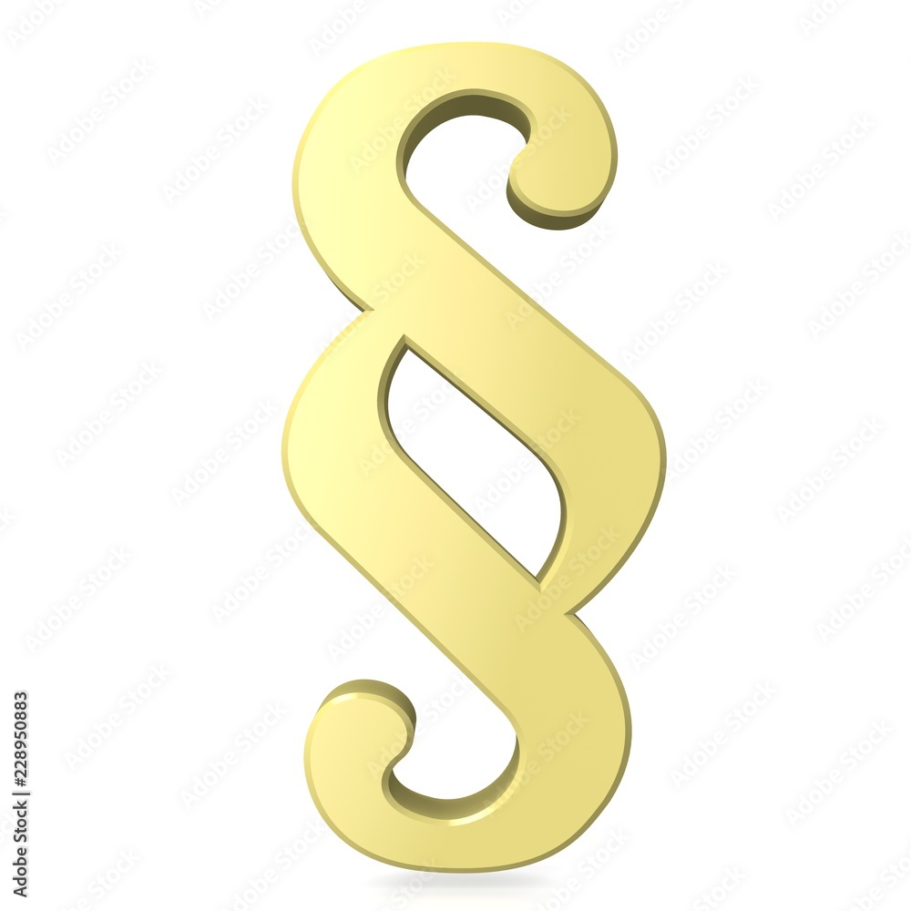 3D section sign on white background - great for topics like law, justice, court etc. 3D section sign on white background - great for topics like law, justice, court etc.